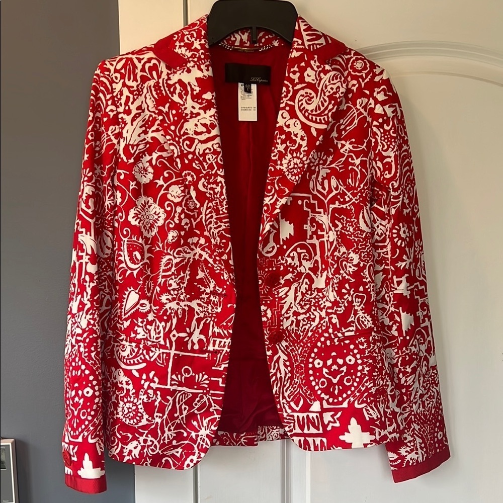Les Copains Artsy Print Blazer